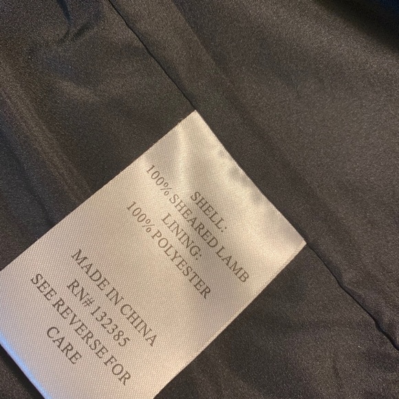 Crop shearling jacket New - Picture 3 of 3